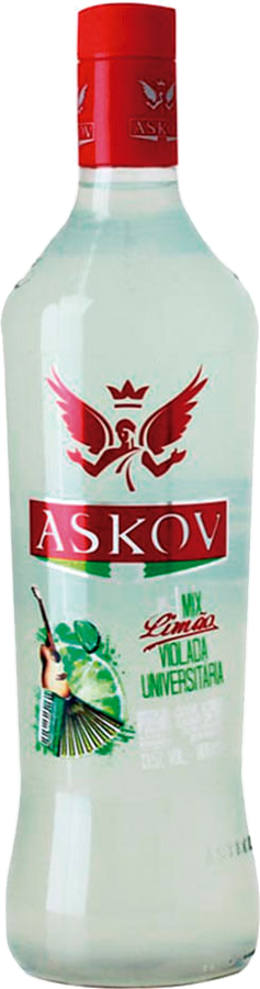 Garrafa Askov Mix Limão com rótulo resistente à umidade produzido pela Oliver Print